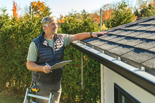 Professional Storm Damage Roof Repair technician working in Hemet, CA